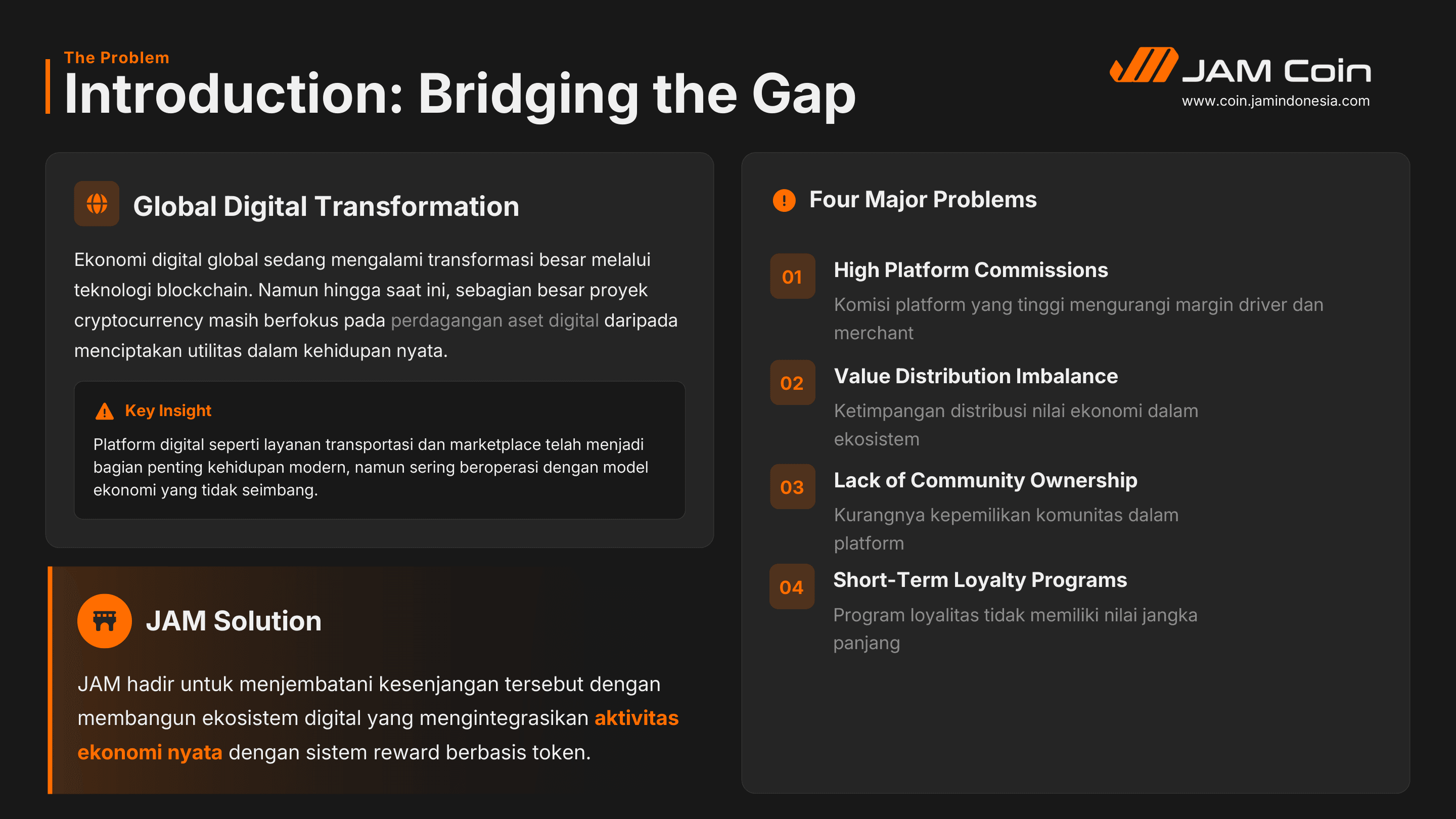 Halaman 3 whitepaper JAM Token